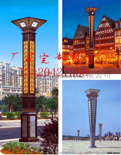 户外方形防水仿云石景观灯 点亮广场与小区园林的优雅之选